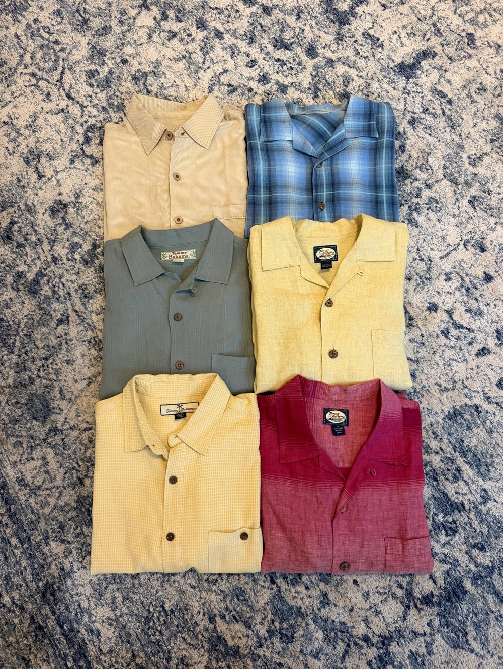 6 Tommy Bahama Shirt Bundle